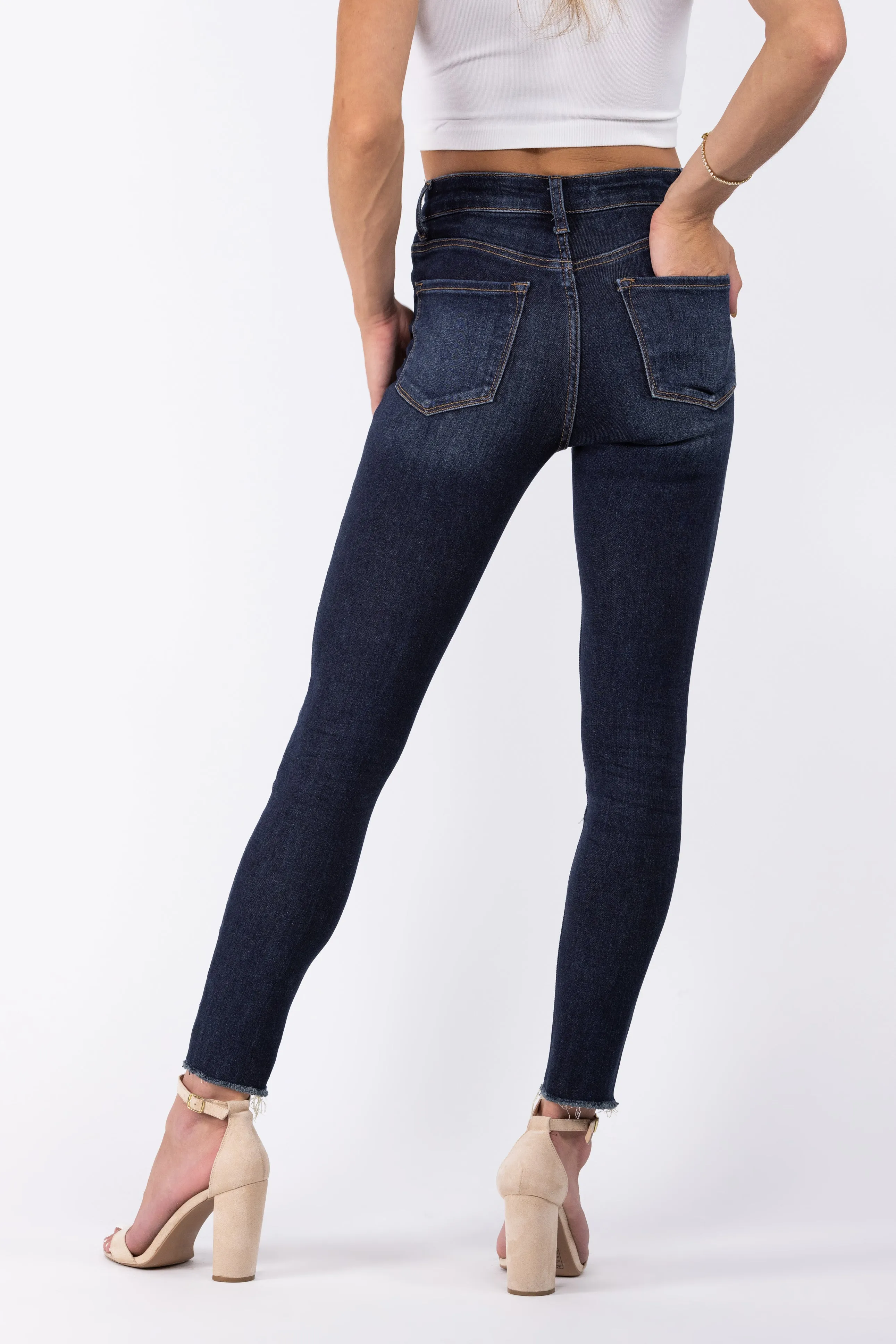 Lovervet Always Genuine High-Rise Tummy Control Crop Skinny Denim