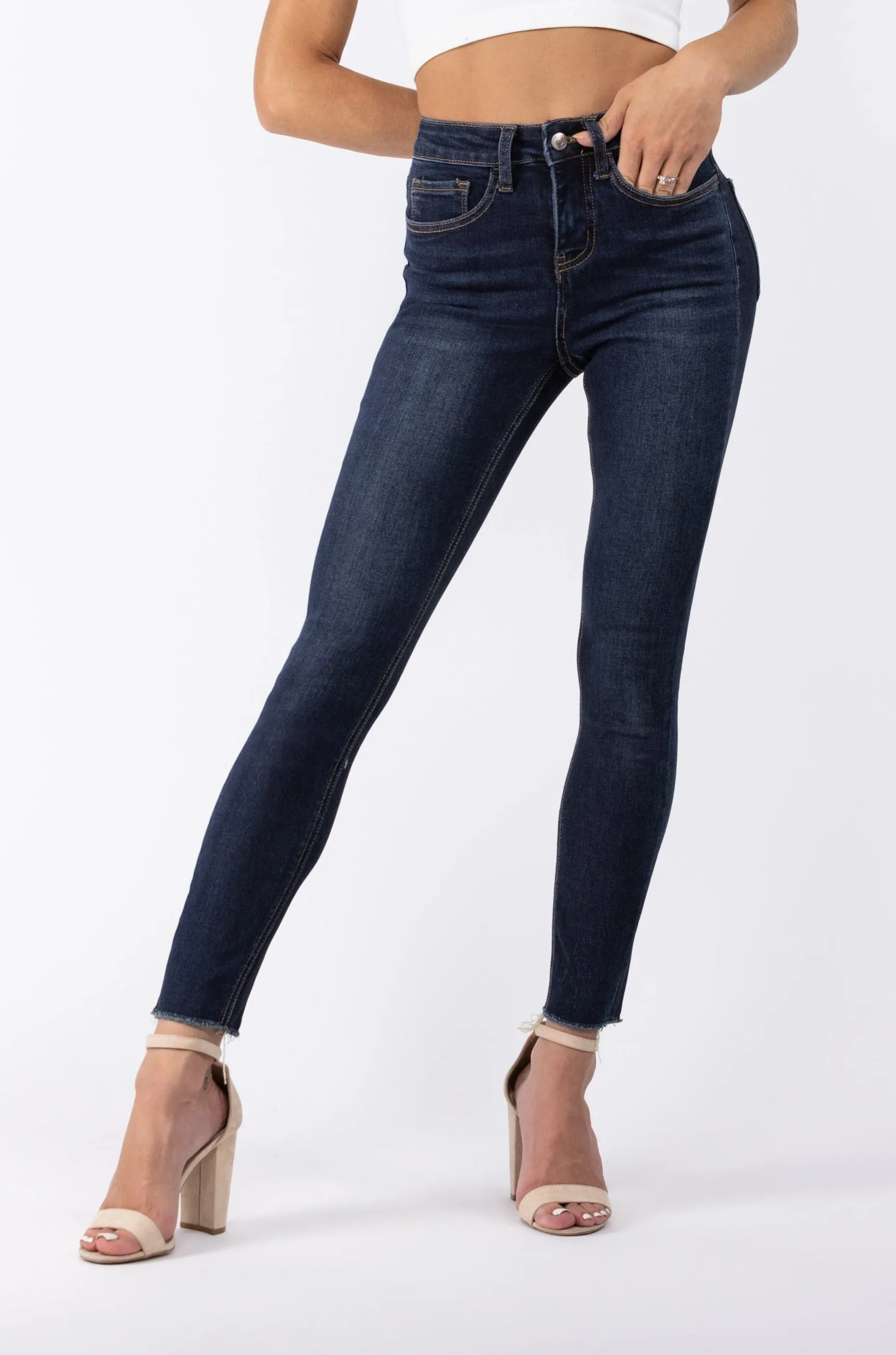 Lovervet Always Genuine High-Rise Tummy Control Crop Skinny Denim