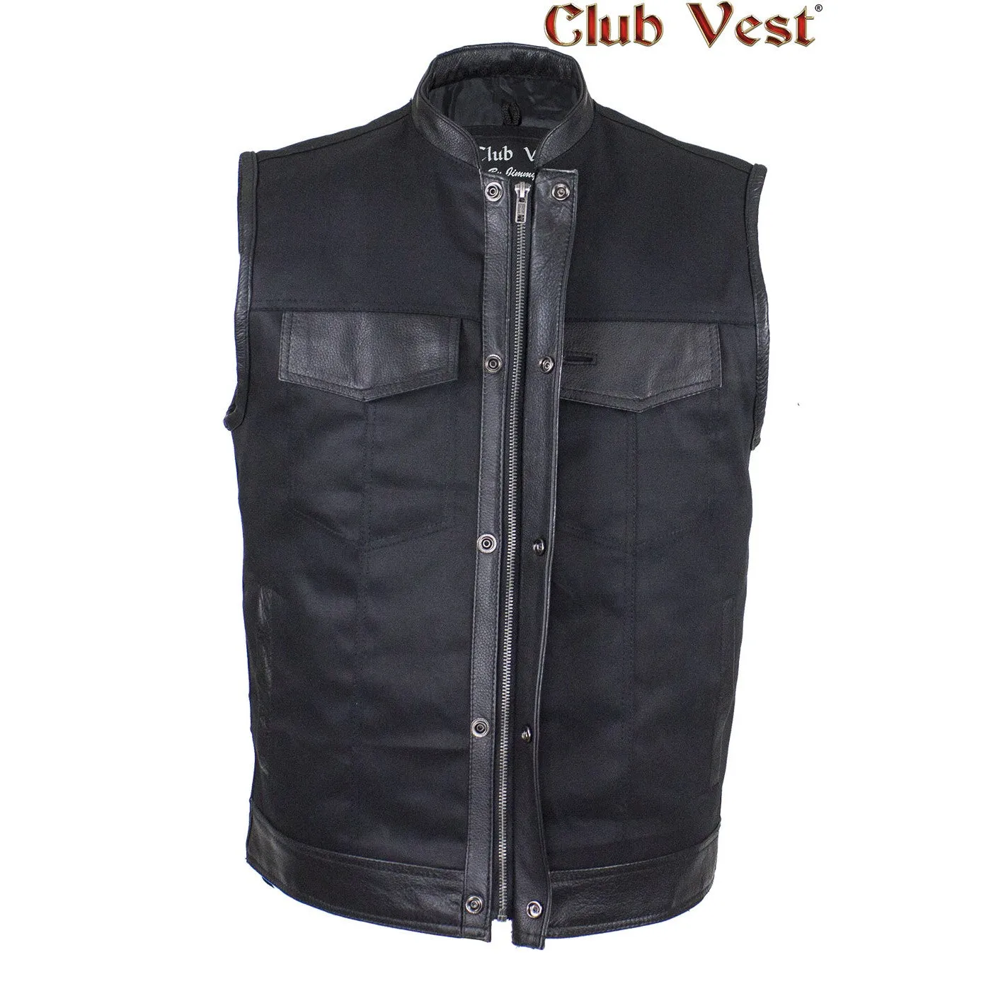 Men's Black Denim Vest by Club Vest®