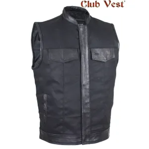 Men's Black Denim Vest by Club Vest®