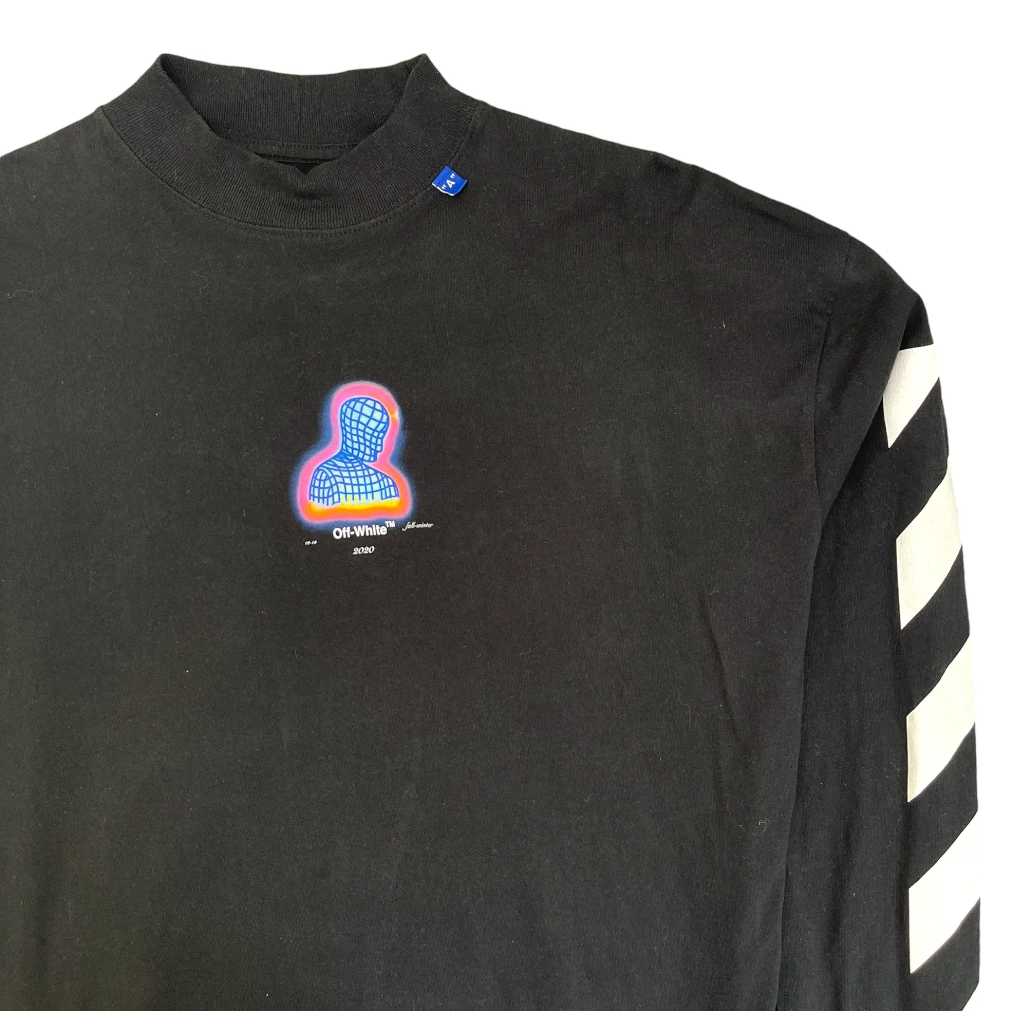 Men's Thermo Logo Long Sleeve T-Shirt Black Size XS