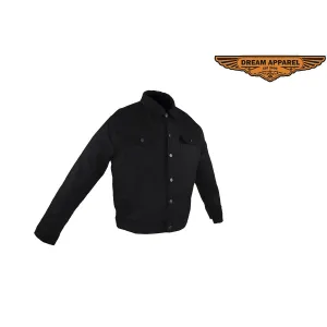 Men's Ultra-Lightweight Black Denim Jacket