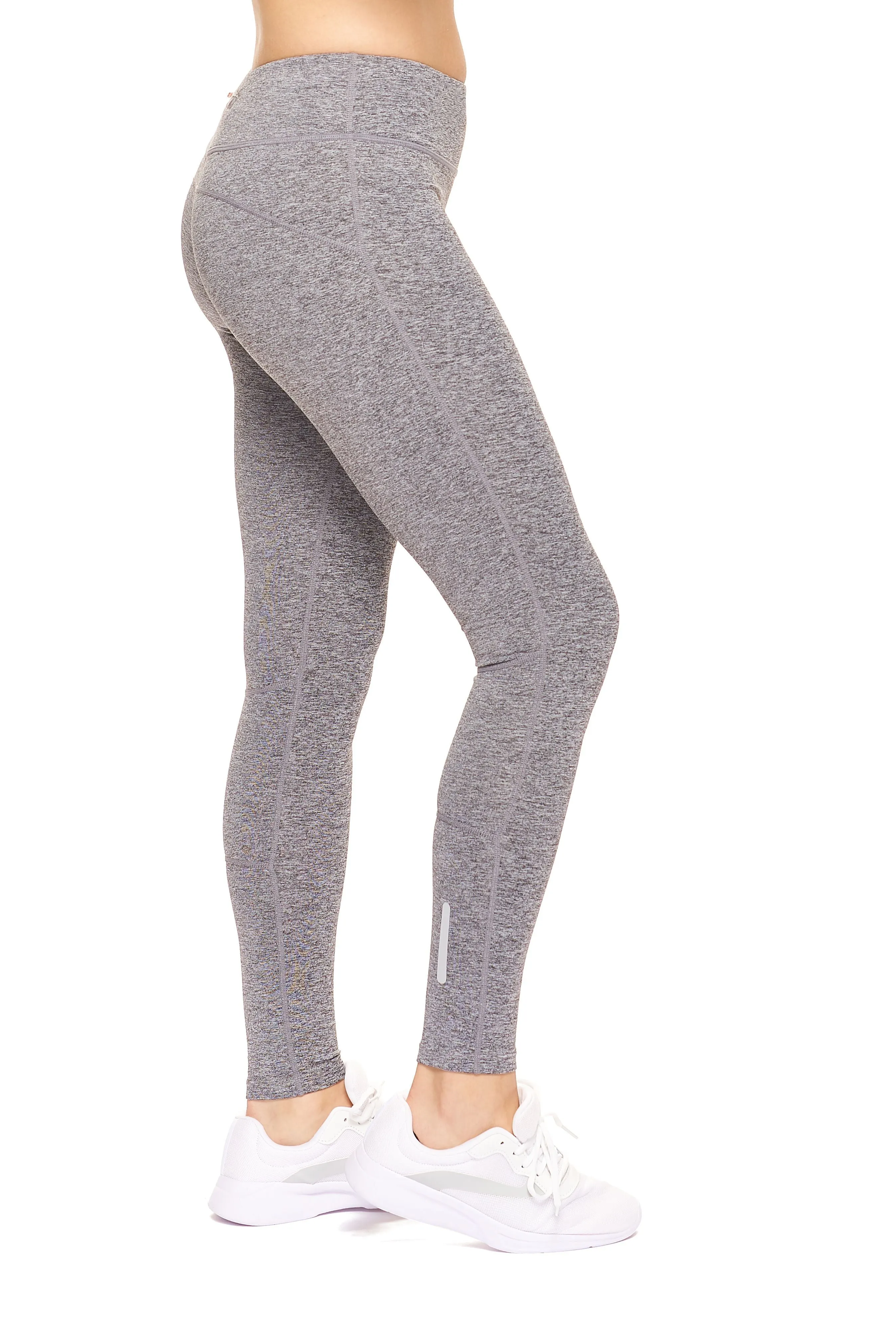 Mid-Rise Zip Pocket Full Length Leggings