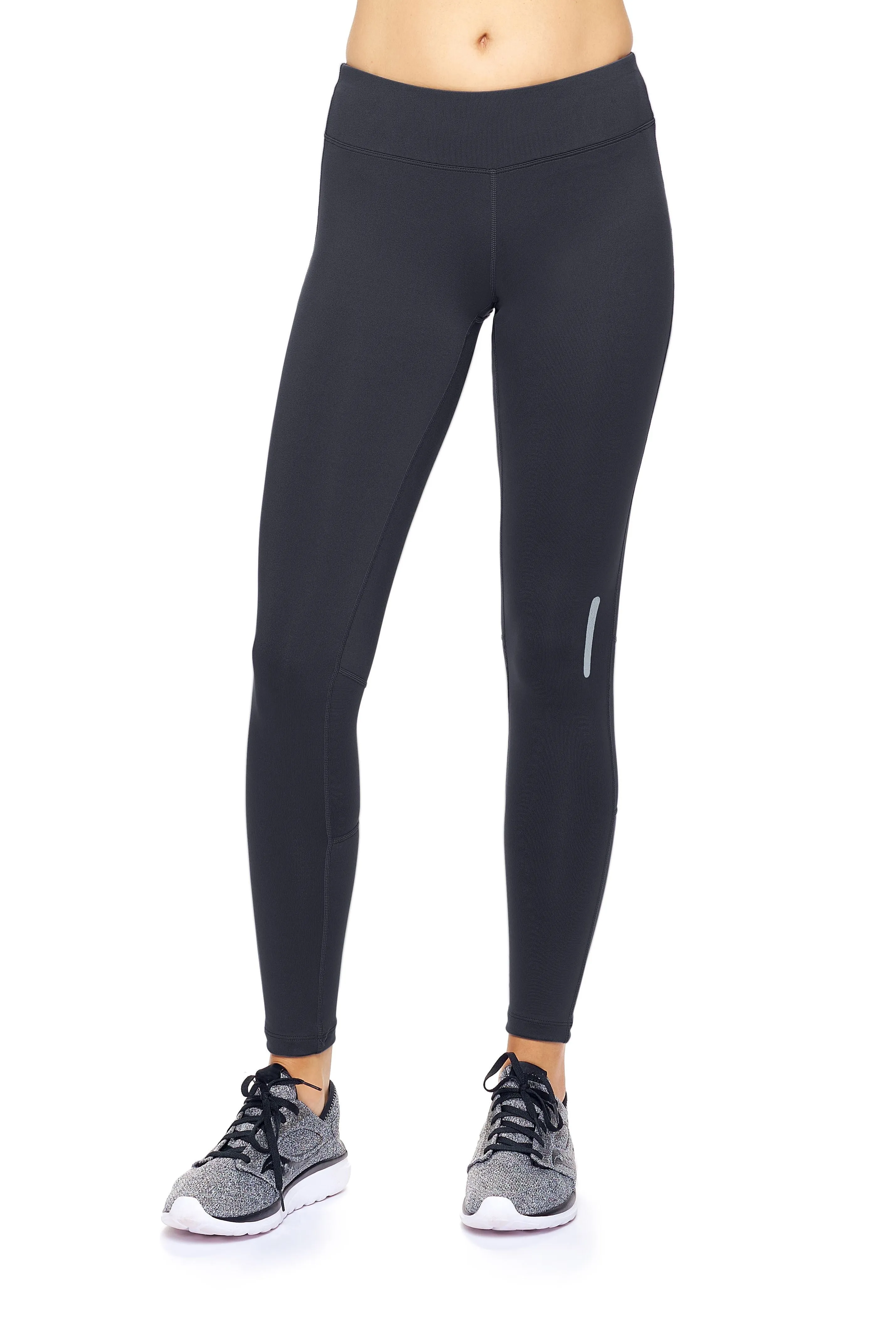 Mid-Rise Zip Pocket Full Length Leggings