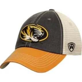 Missouri Tigers Top of the World Black Yellow Offroad Adj Snapback Hat Cap