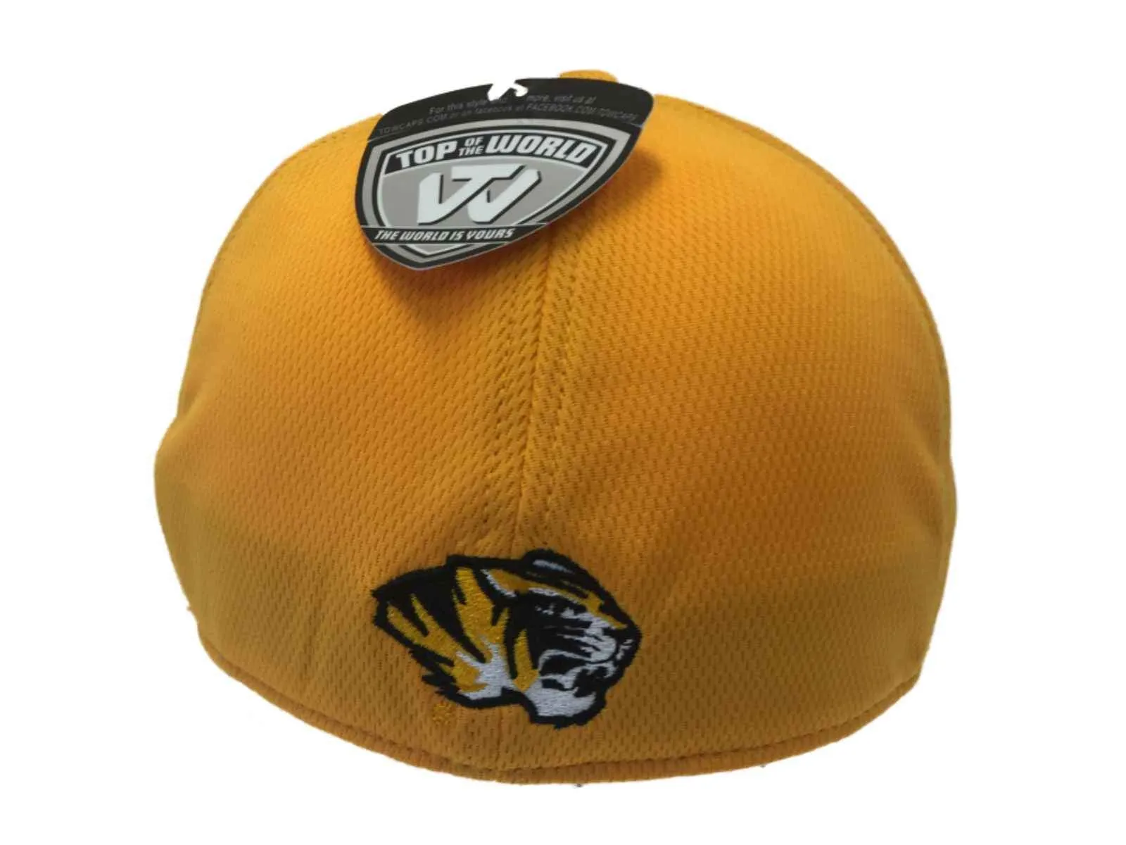 Missouri Tigers TOW Yellow Gold Structured Memory Flexfit Hat Cap (M/L)