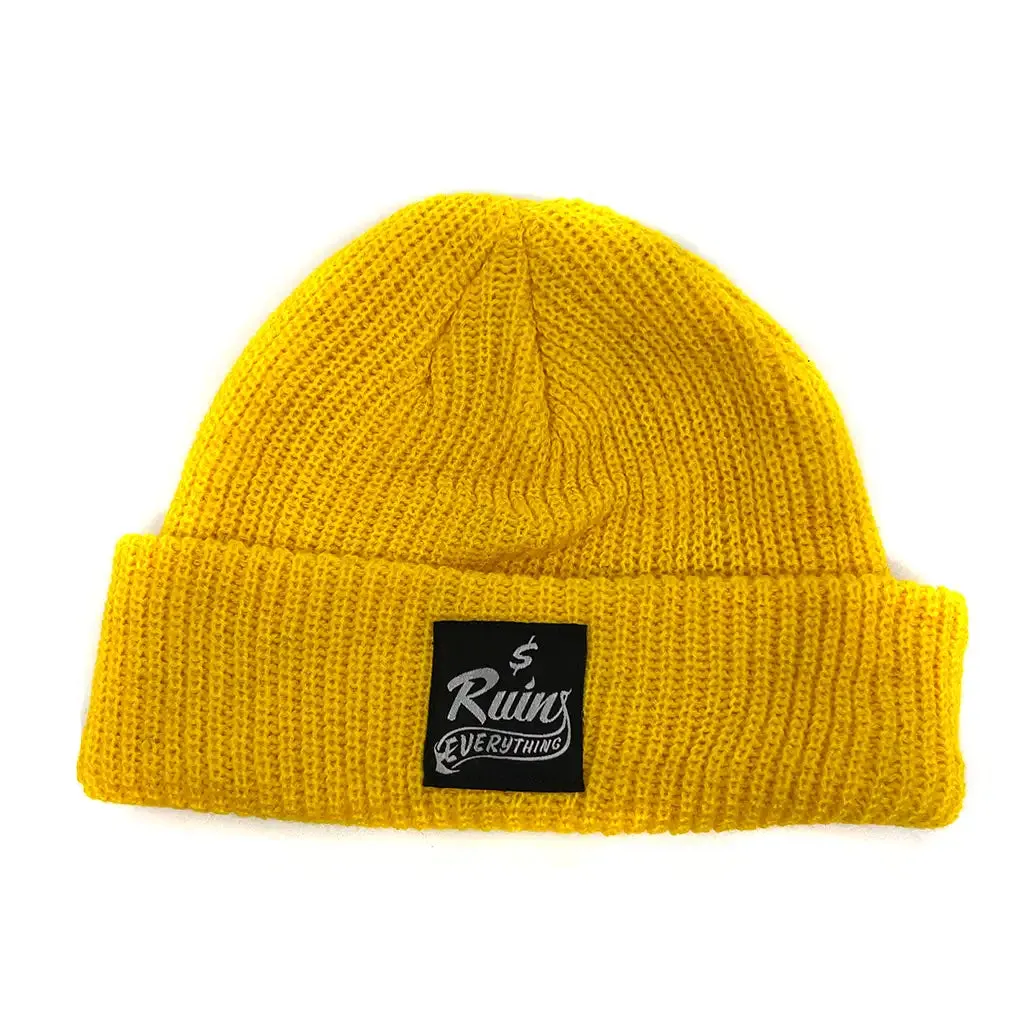 Money Ruins Everything Shoreman Logo Beanie