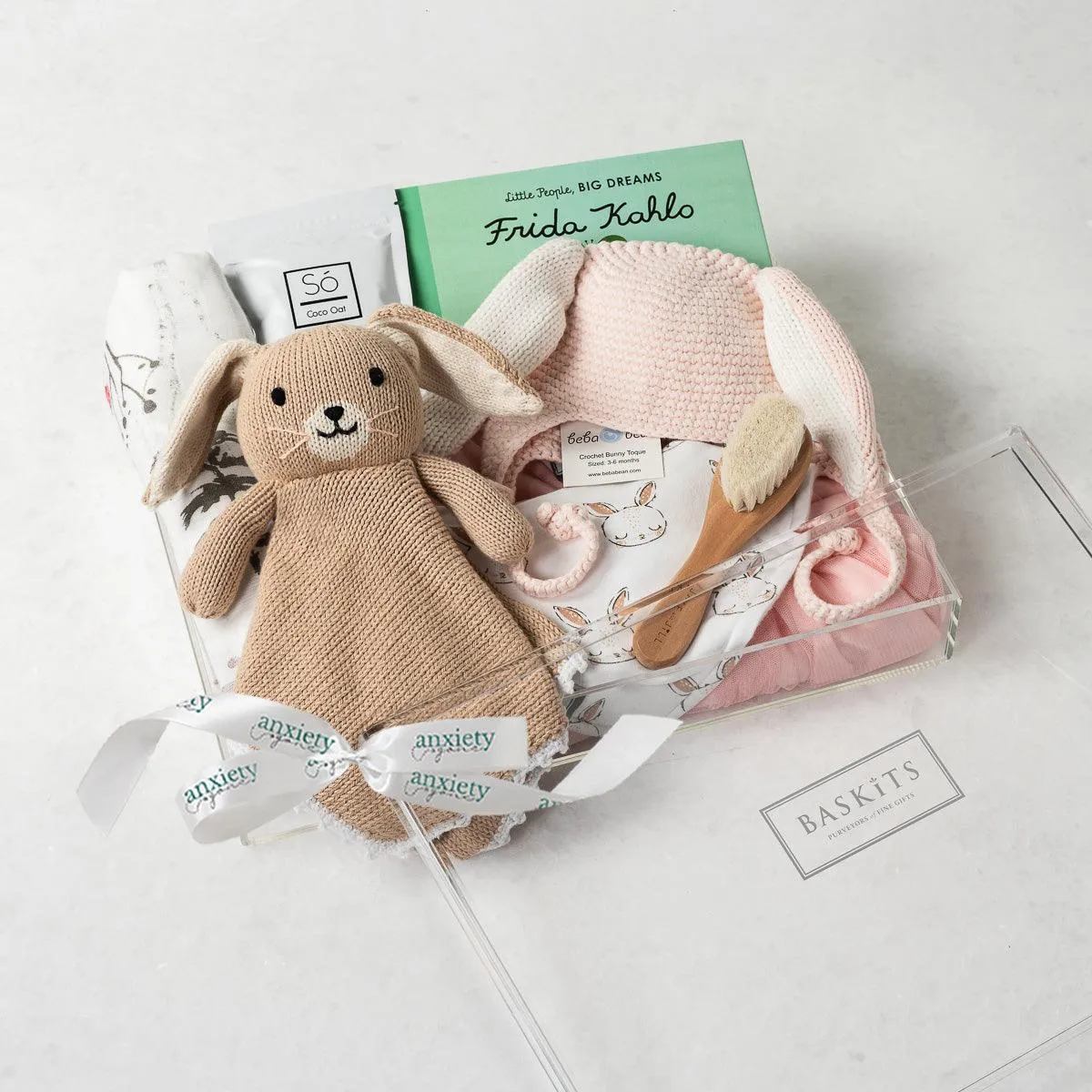 My Little Bunny New Baby Gift Basket for Girls