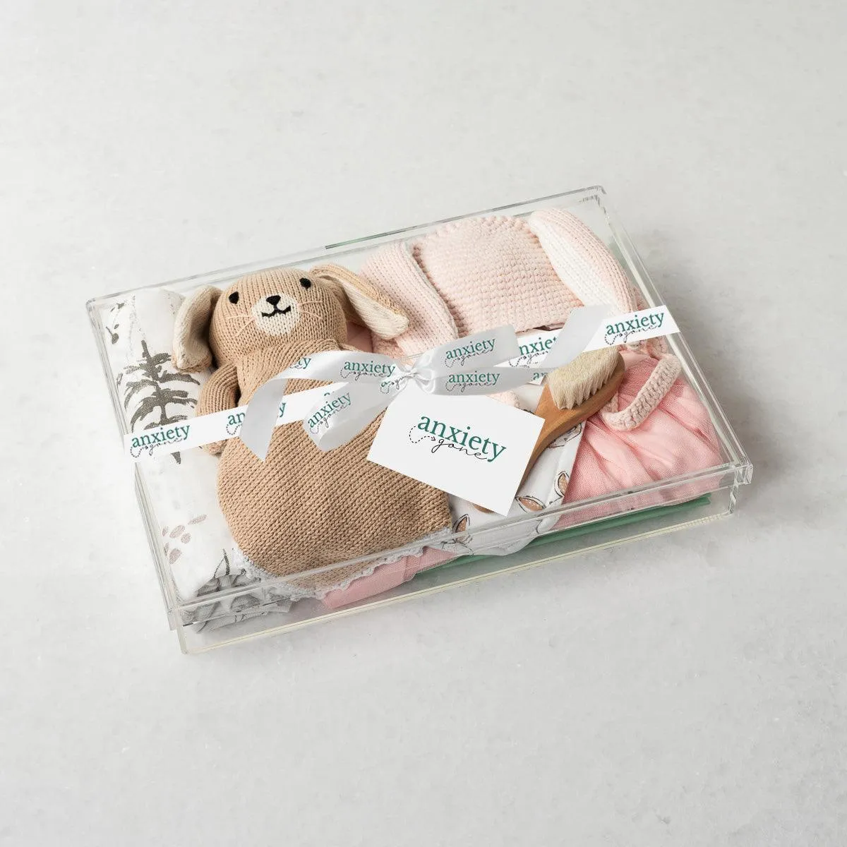 My Little Bunny New Baby Gift Basket for Girls