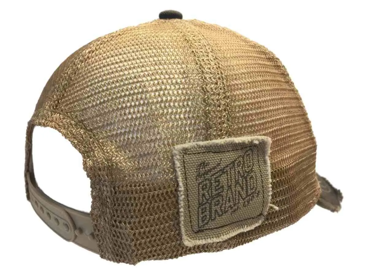 National Bohemian Oh Boy What a Beer Retro Brand Distressed Mesh Adj. Hat Cap