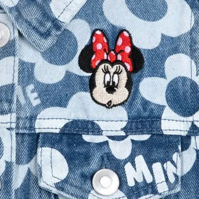 New - Girls' Minnie Mouse Denim Jacket - L - Disney Store