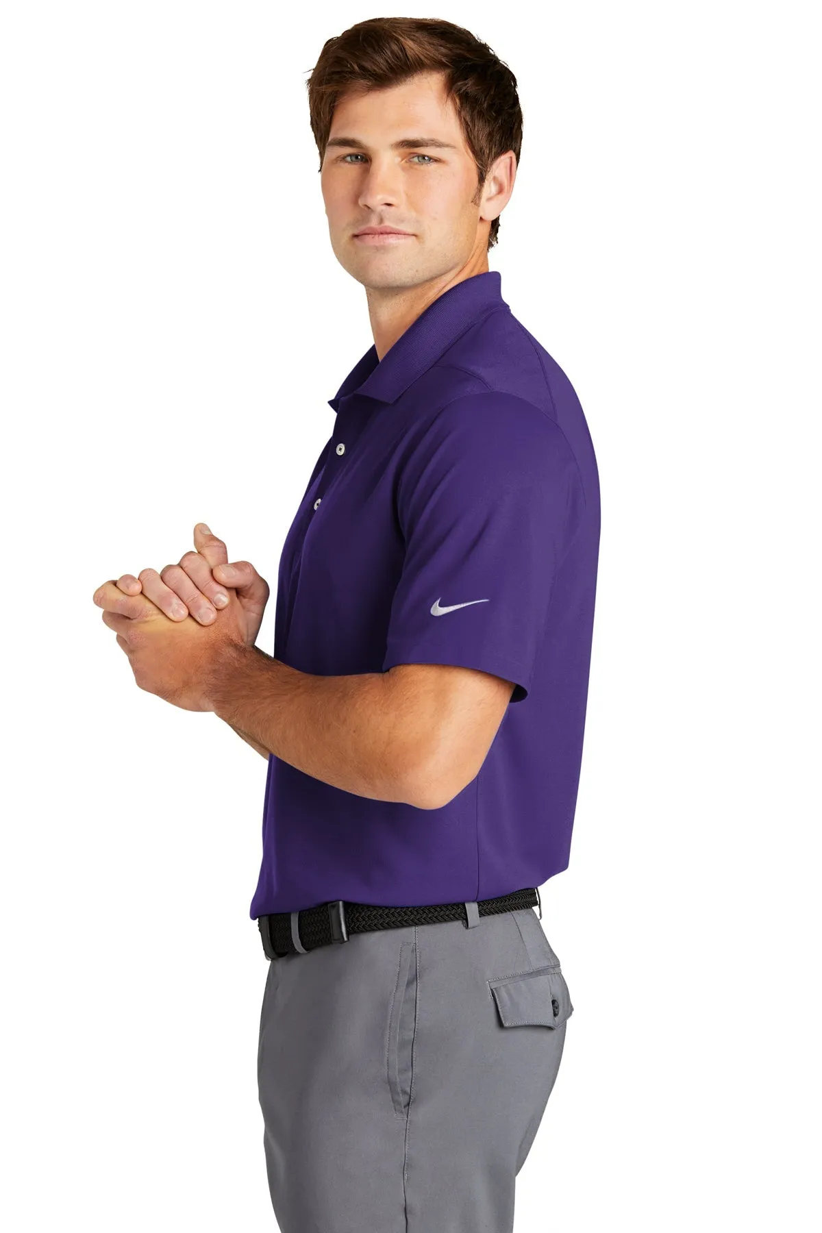 Nike Dri-FIT Micro Pique Customized Polos, Court Purple