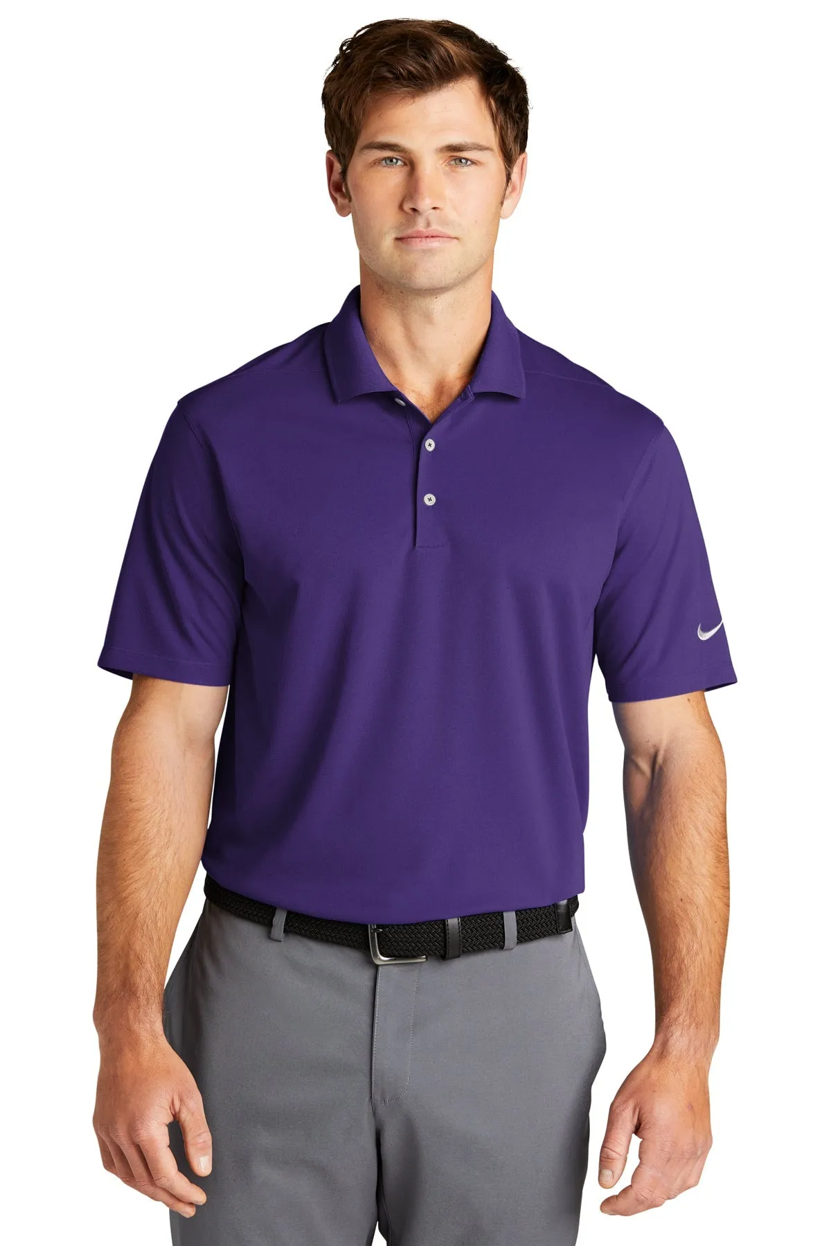 Nike Dri-FIT Micro Pique Customized Polos, Court Purple