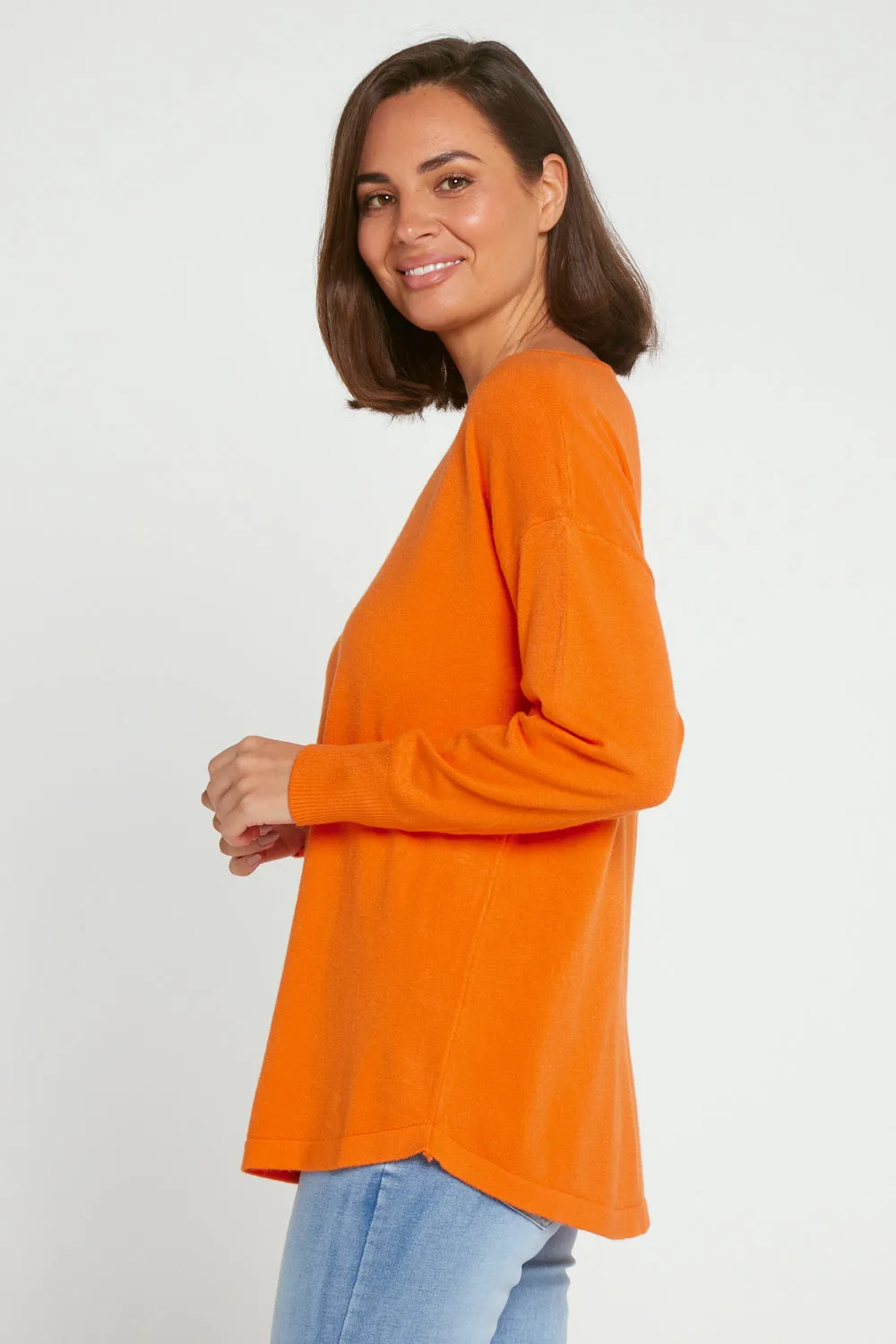 Nola Knit Jumper - Orange