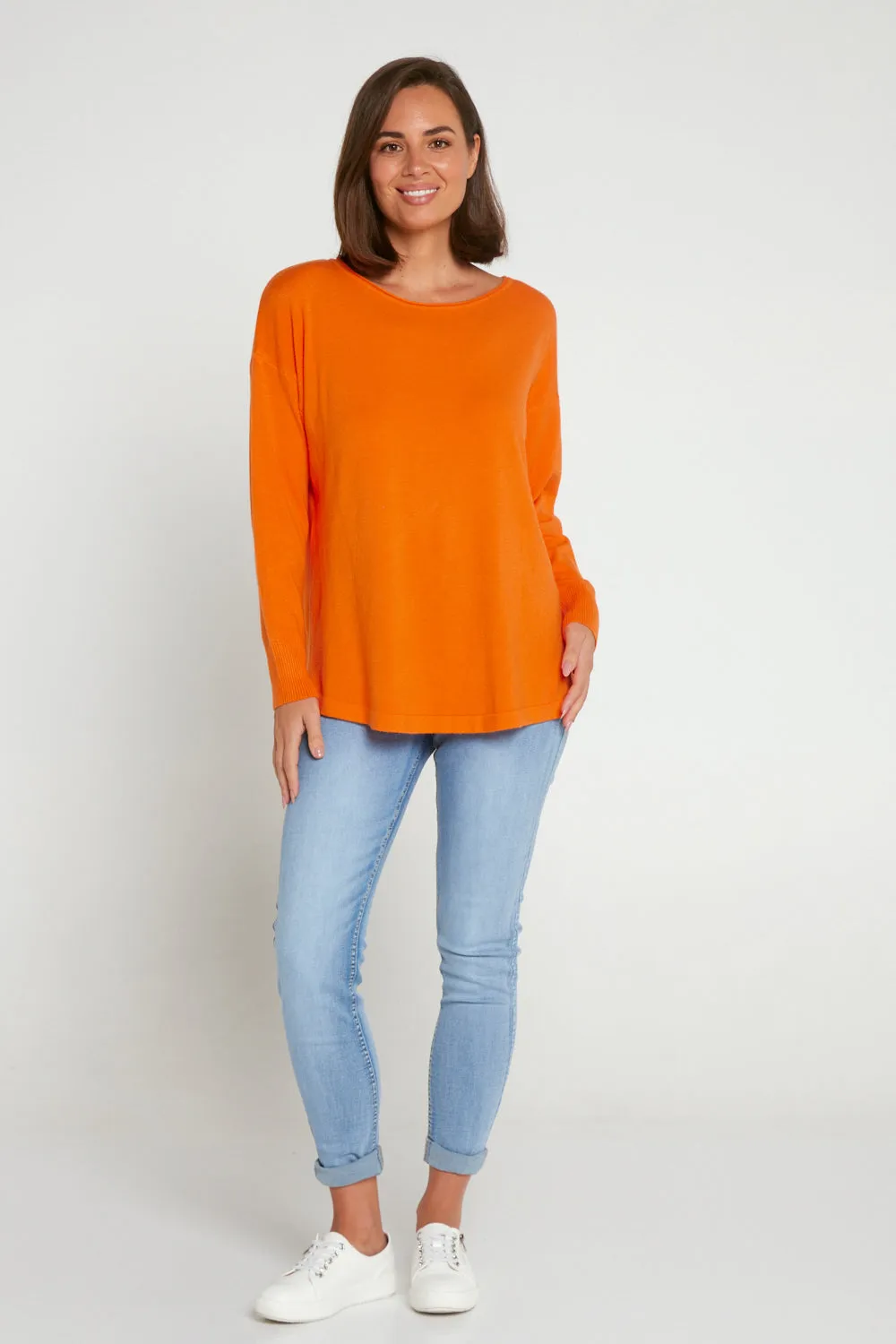 Nola Knit Jumper - Orange