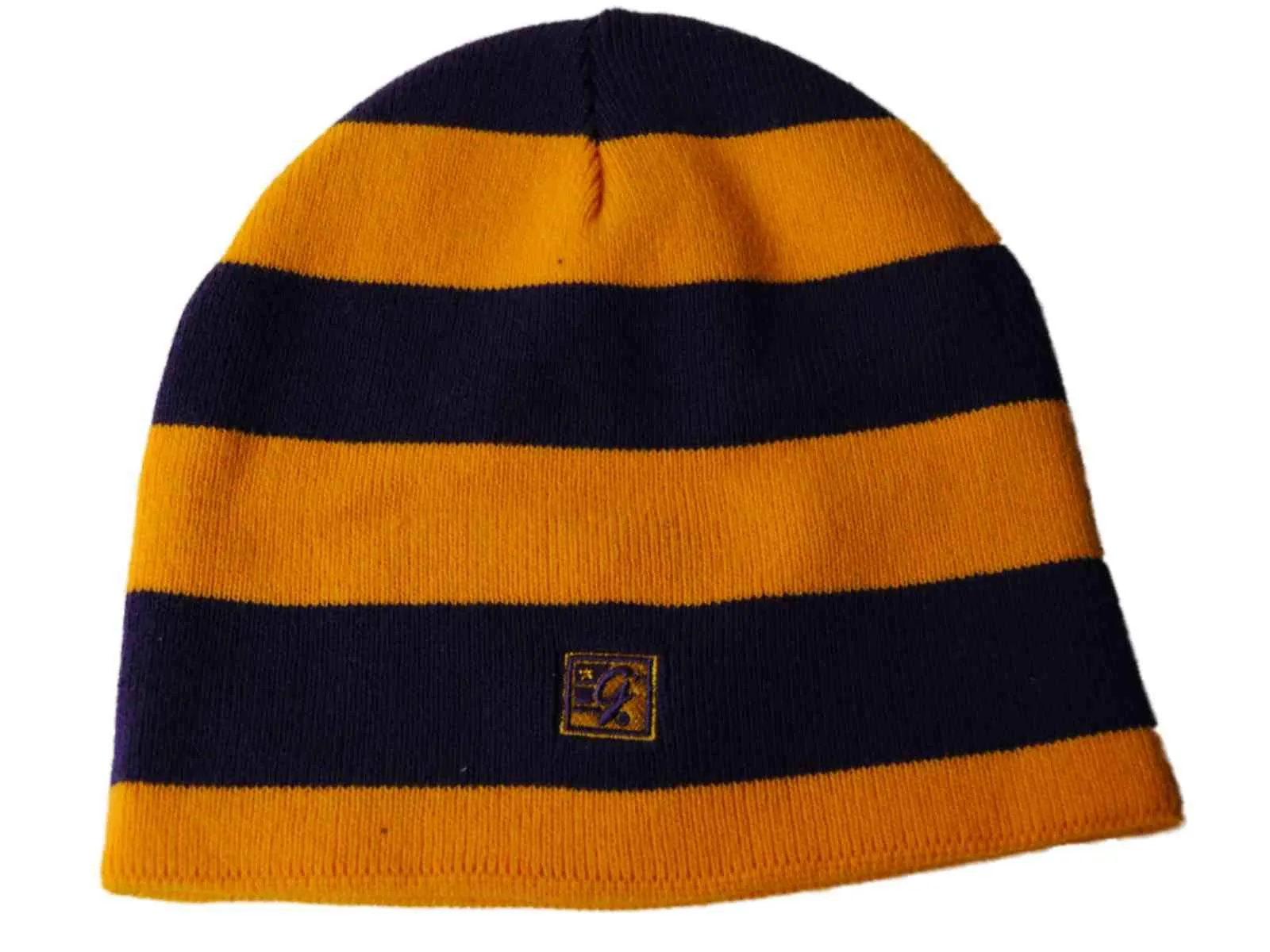 Northern Iowa Panthers The Game Purple Yellow Striped Reversible Beanie Hat Cap