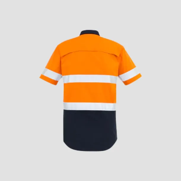 ORANGE FLAME WORKWEAR SPLICED SHORT SLEEVE SHIRT