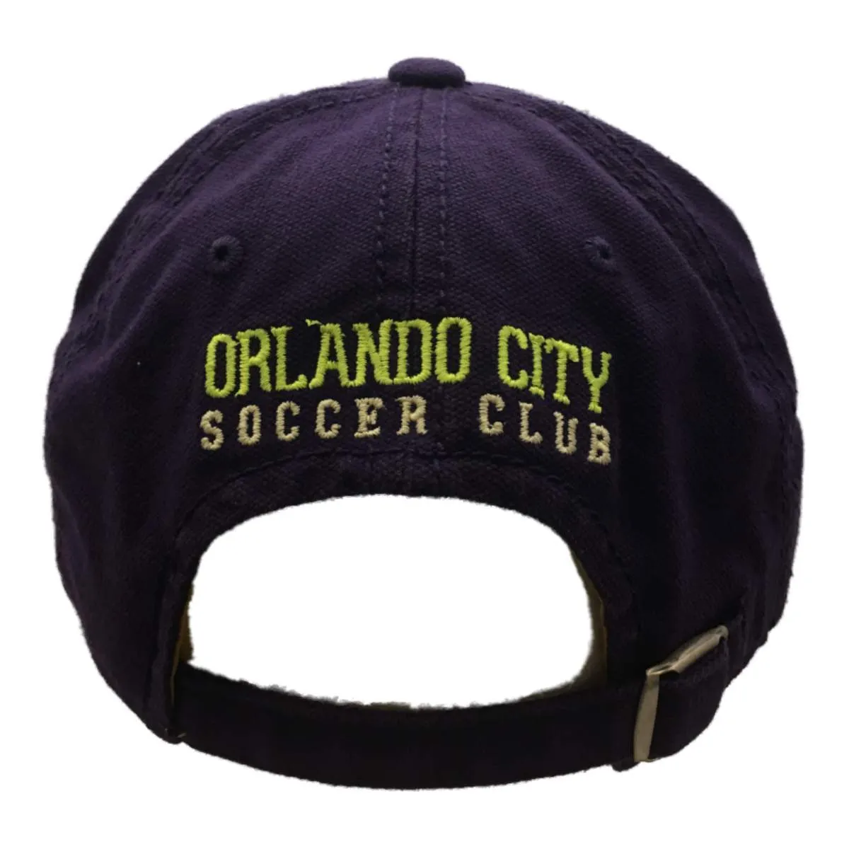 Orlando City SC Adidas Purple Neon Logo Relaxed Slouch Adj Strapback Hat Cap