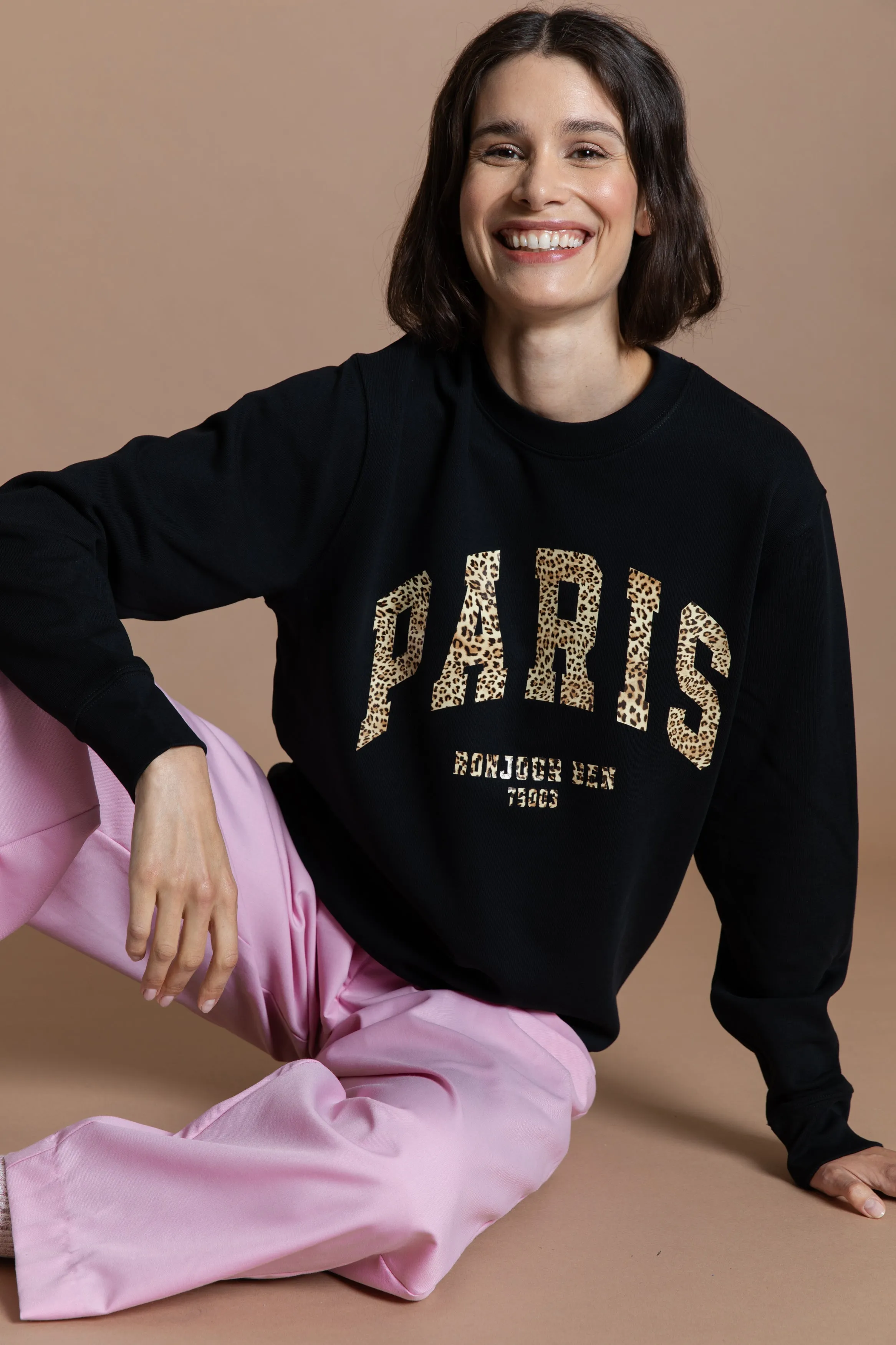 PARIS Sweatshirt - schwarz / leo