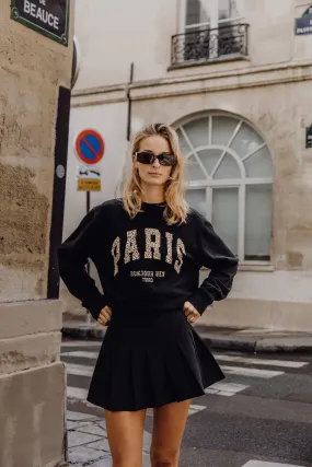 PARIS Sweatshirt - schwarz / leo