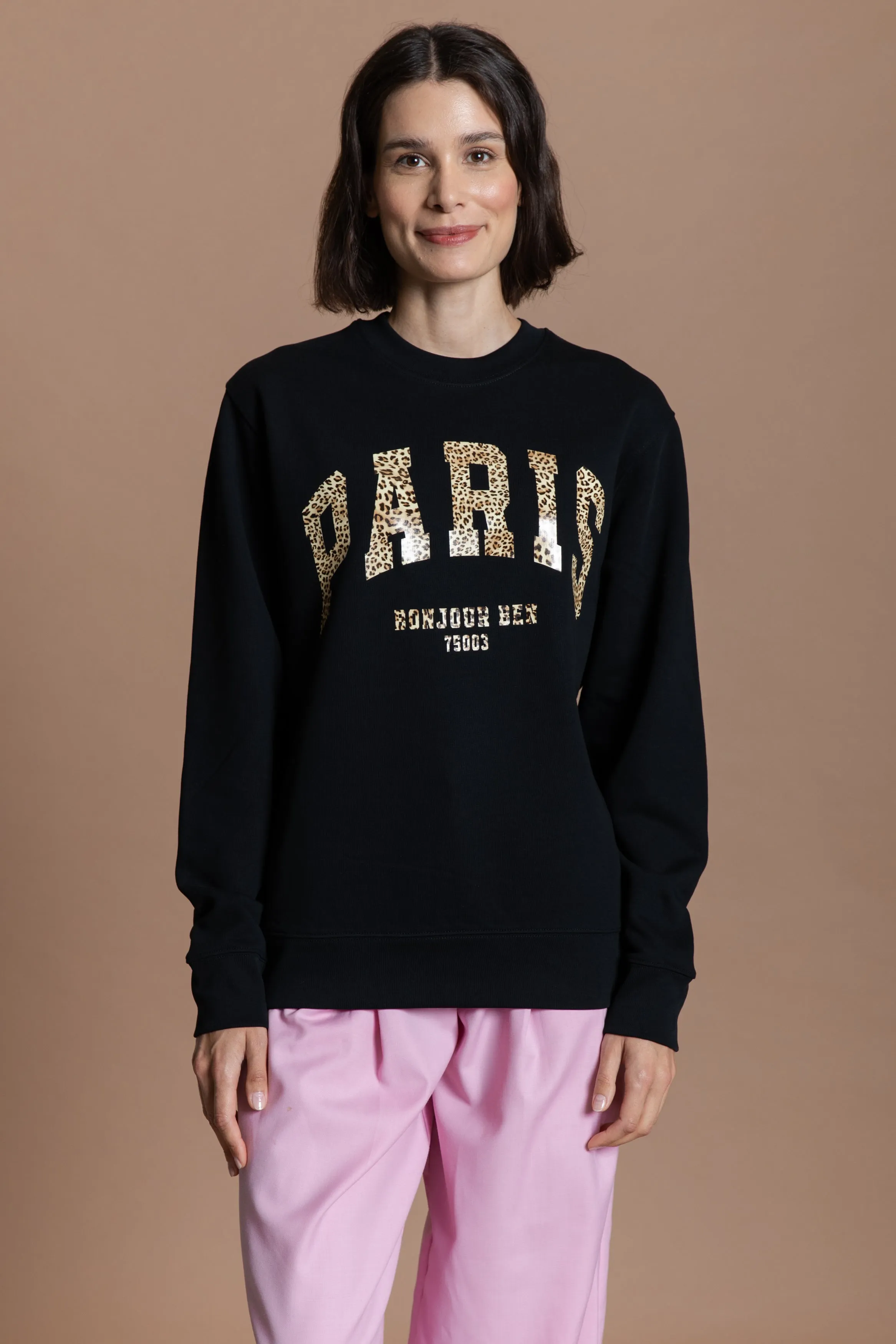 PARIS Sweatshirt - schwarz / leo