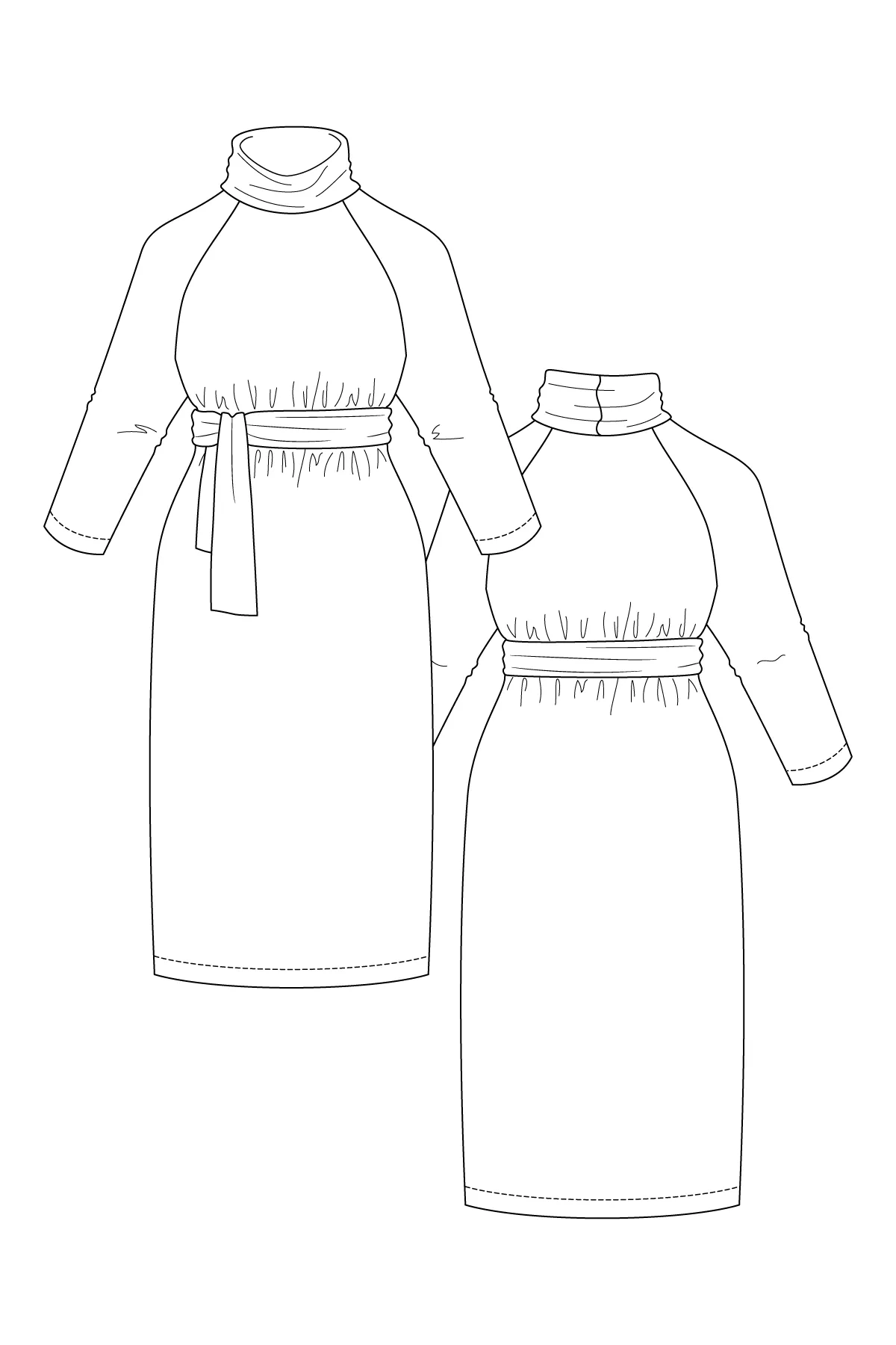 PDF Pattern - Salla Sweater Dress | Named Clothing