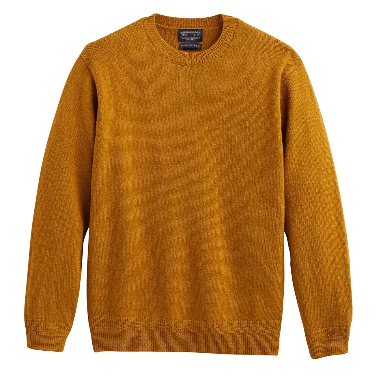 Pendleton Shetland Crew Sweater Deep Gold