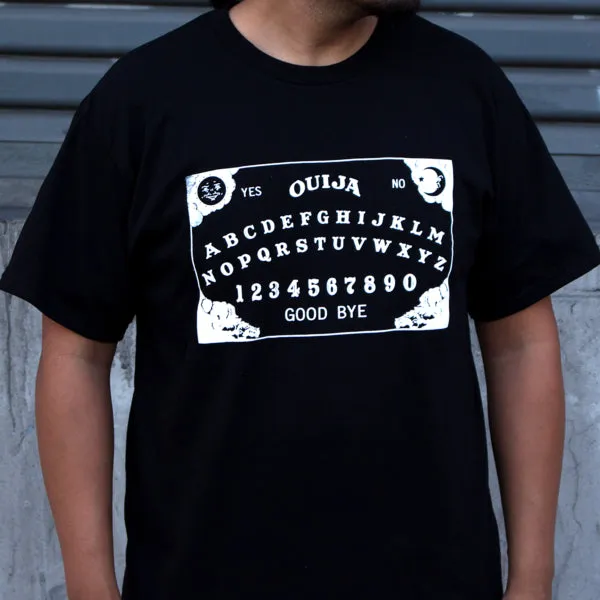 Pins & Bones Ouija Board T Shirt, Ouija Clothing, Classic Board Game Inspired, Black Cotton Ouija Shirt