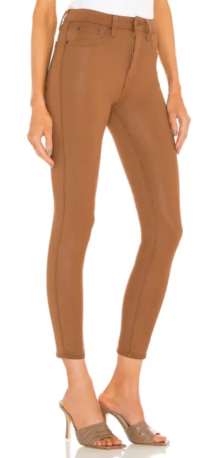 PISTOLA ALINE HIGH RISE SKINNY COGNAC