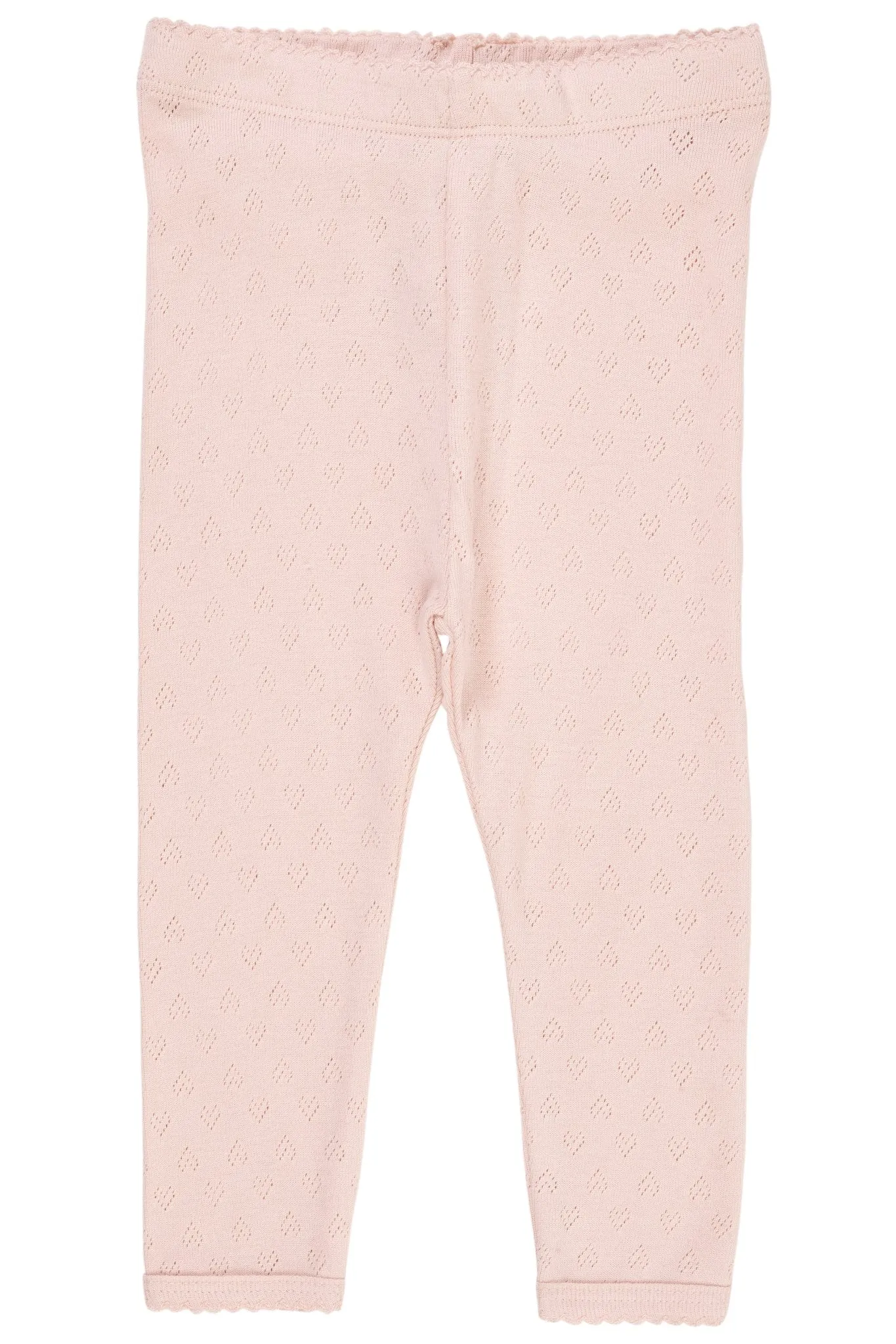 POINTELLE HEART LEGGINGS - DUSTY ROSE