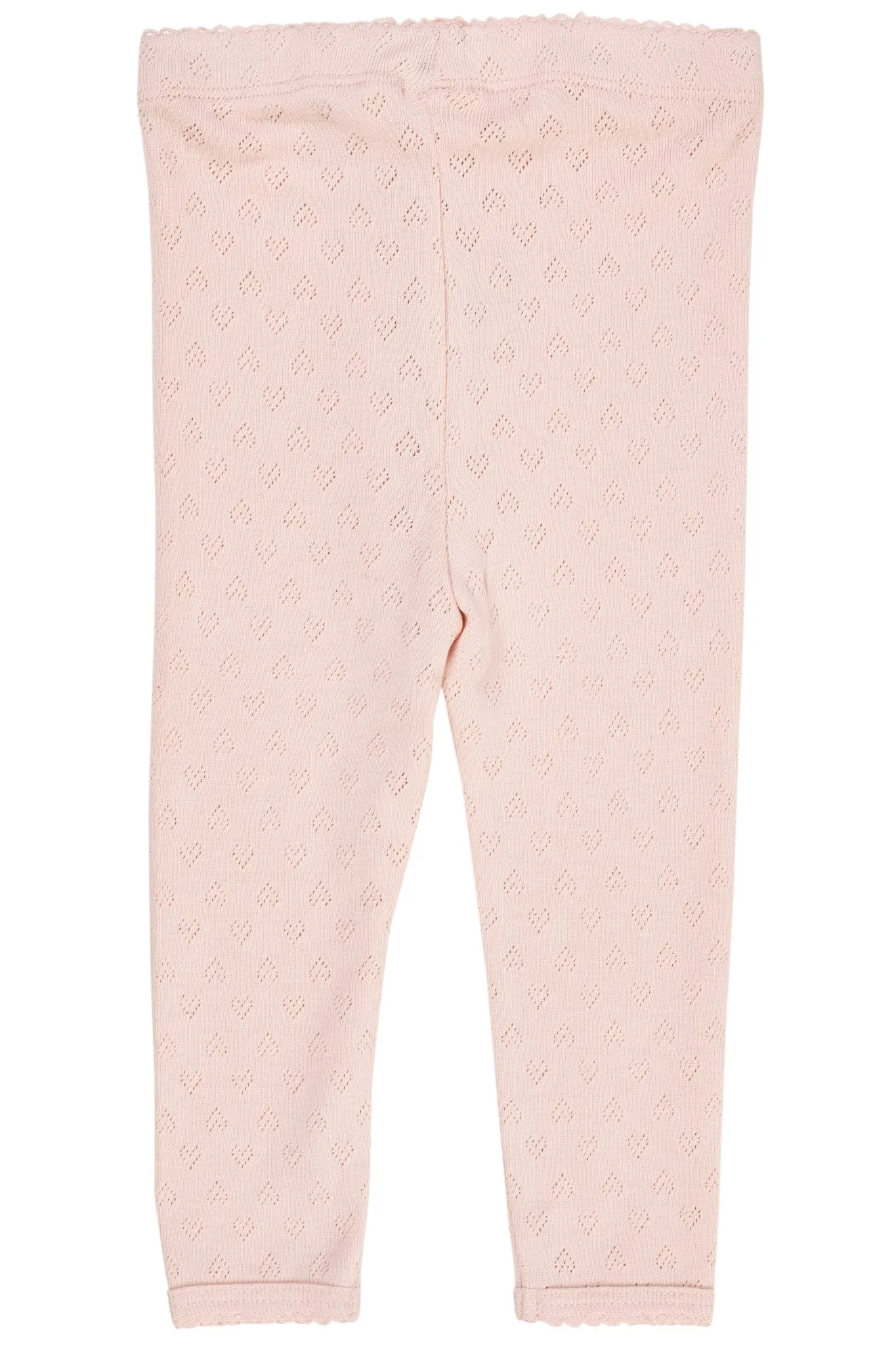 POINTELLE HEART LEGGINGS - DUSTY ROSE