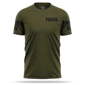 [POLICE] Men's Performance Shirt [GRN/BLK]