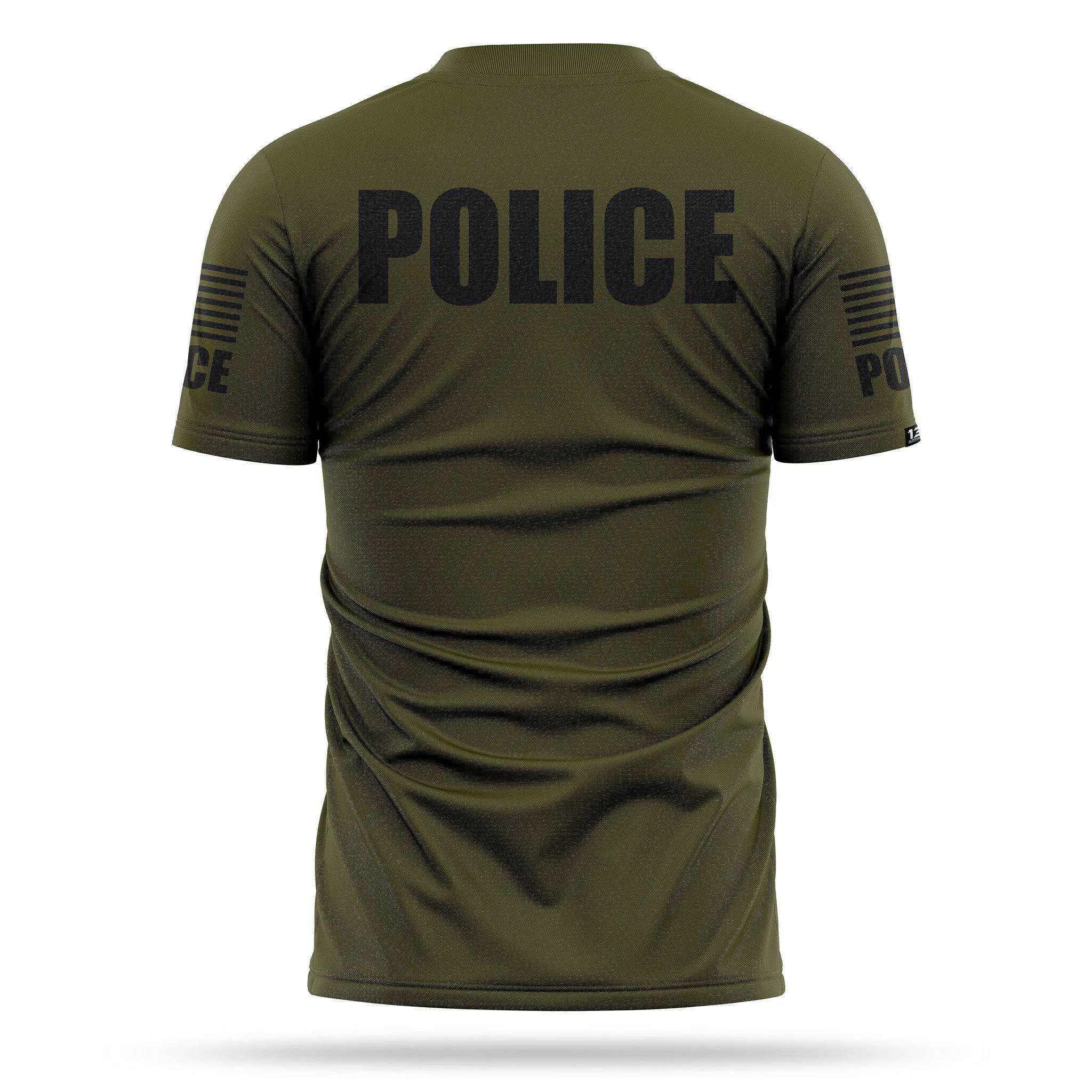 [POLICE] Men's Performance Shirt [GRN/BLK]