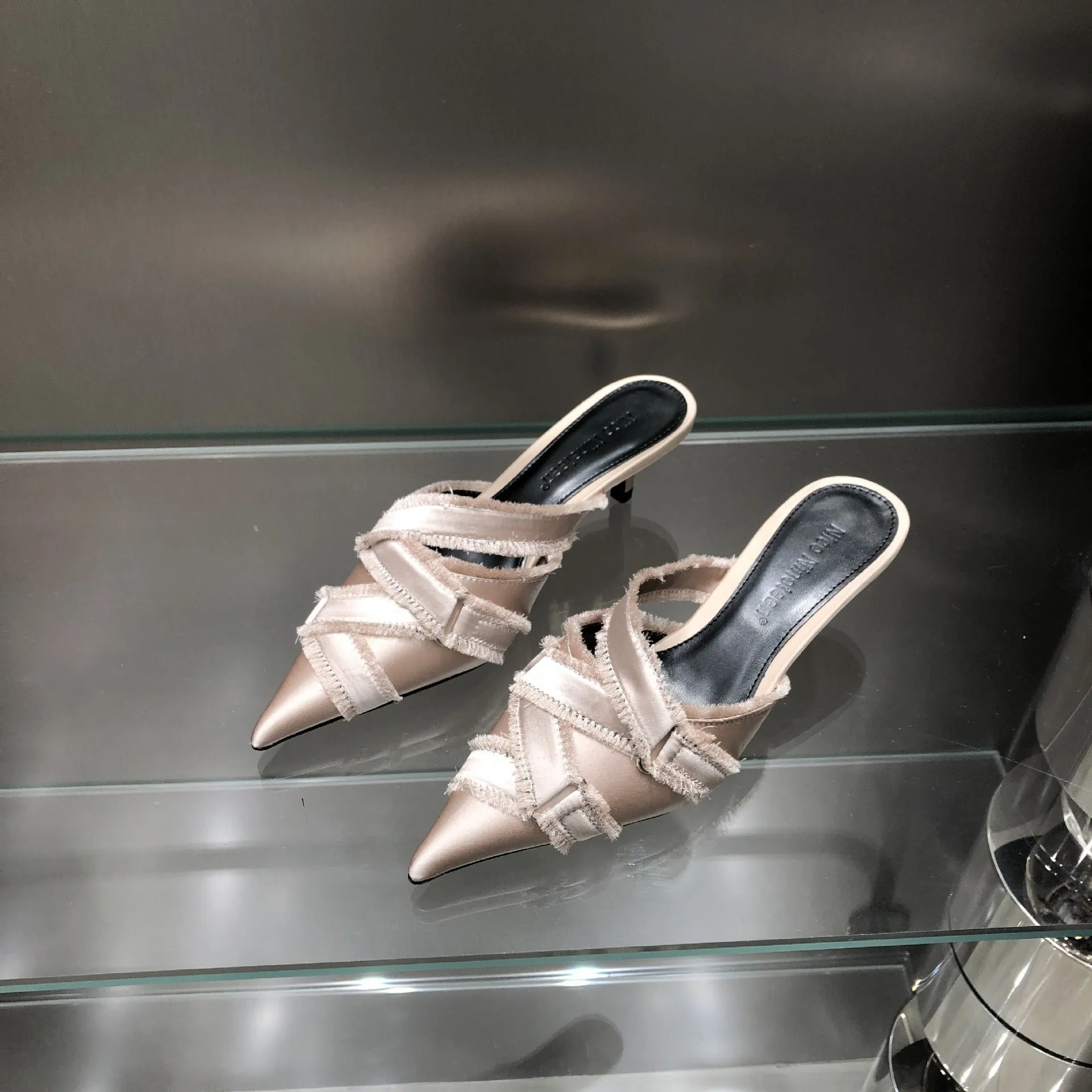 Pre Order:  Solid Pointed Toe Mule Pumps