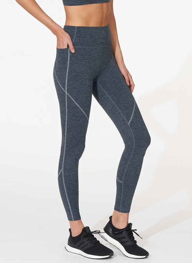 Reflective Stitch Legging, Heather Storm