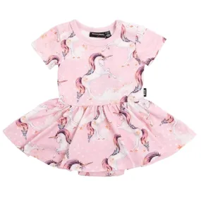 Rock Your Baby Pink Unicorn Baby Girls Dress