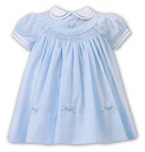 SARAH LOUISE - Smock Dress - Blue