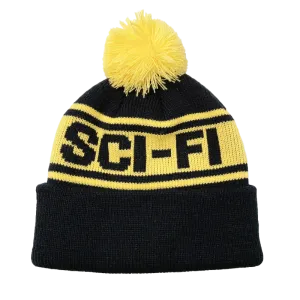 Sci-Fi Fantasy Sci-Fi Pom Beanie Black/Yellow