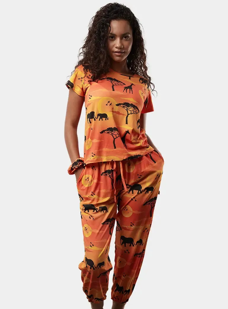 Serengeti T-Shirt Pyjama Trouser Set