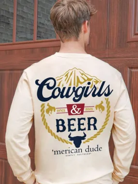 Simply Southern Men's Cowgirls & Beer LS Tee