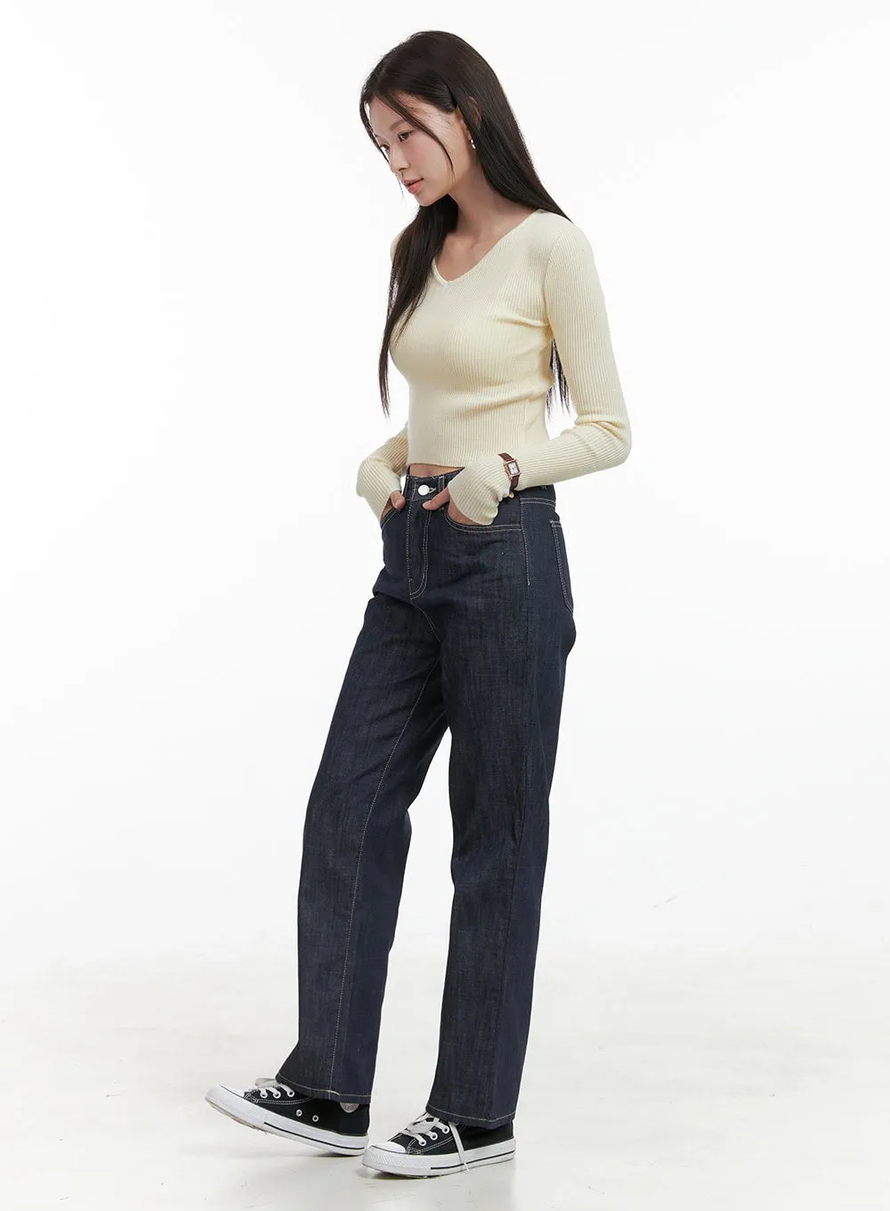 Slim Straight Leg Jeans OG416