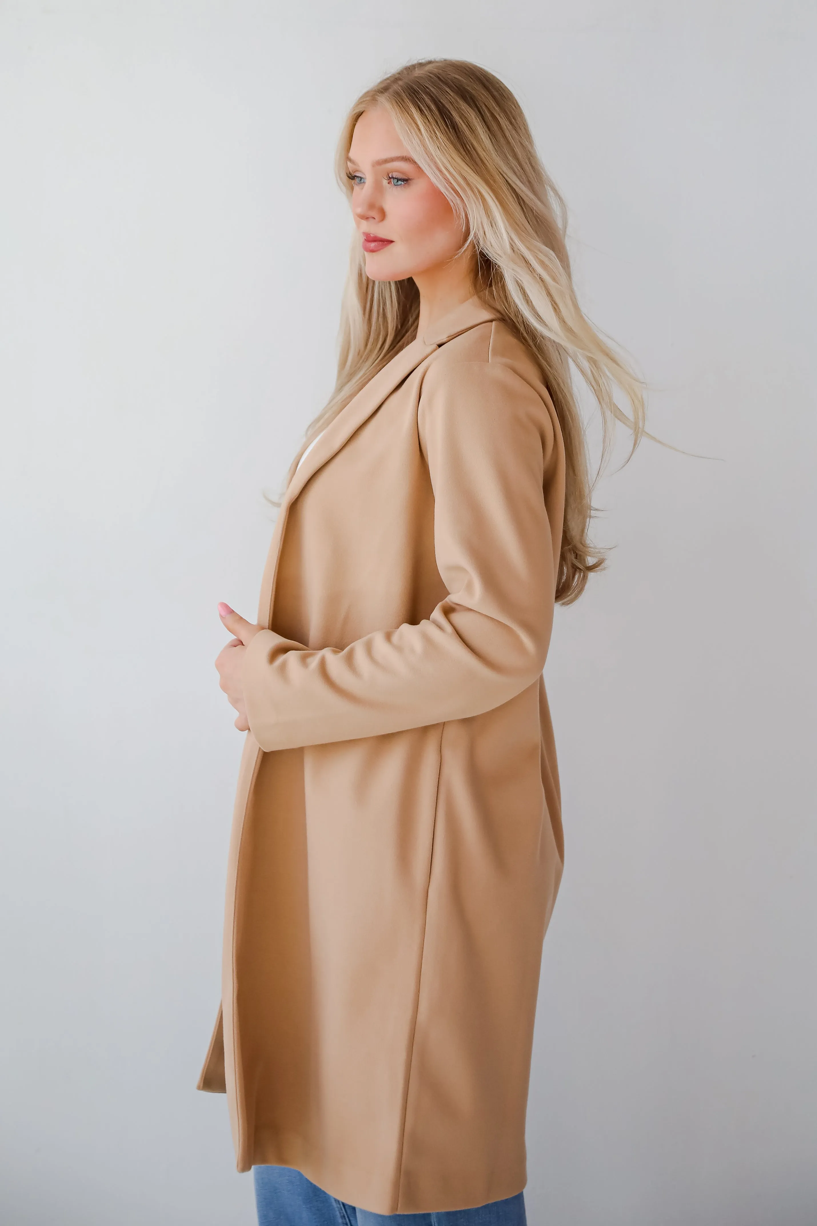 Smart Outcome Camel Trench Coat