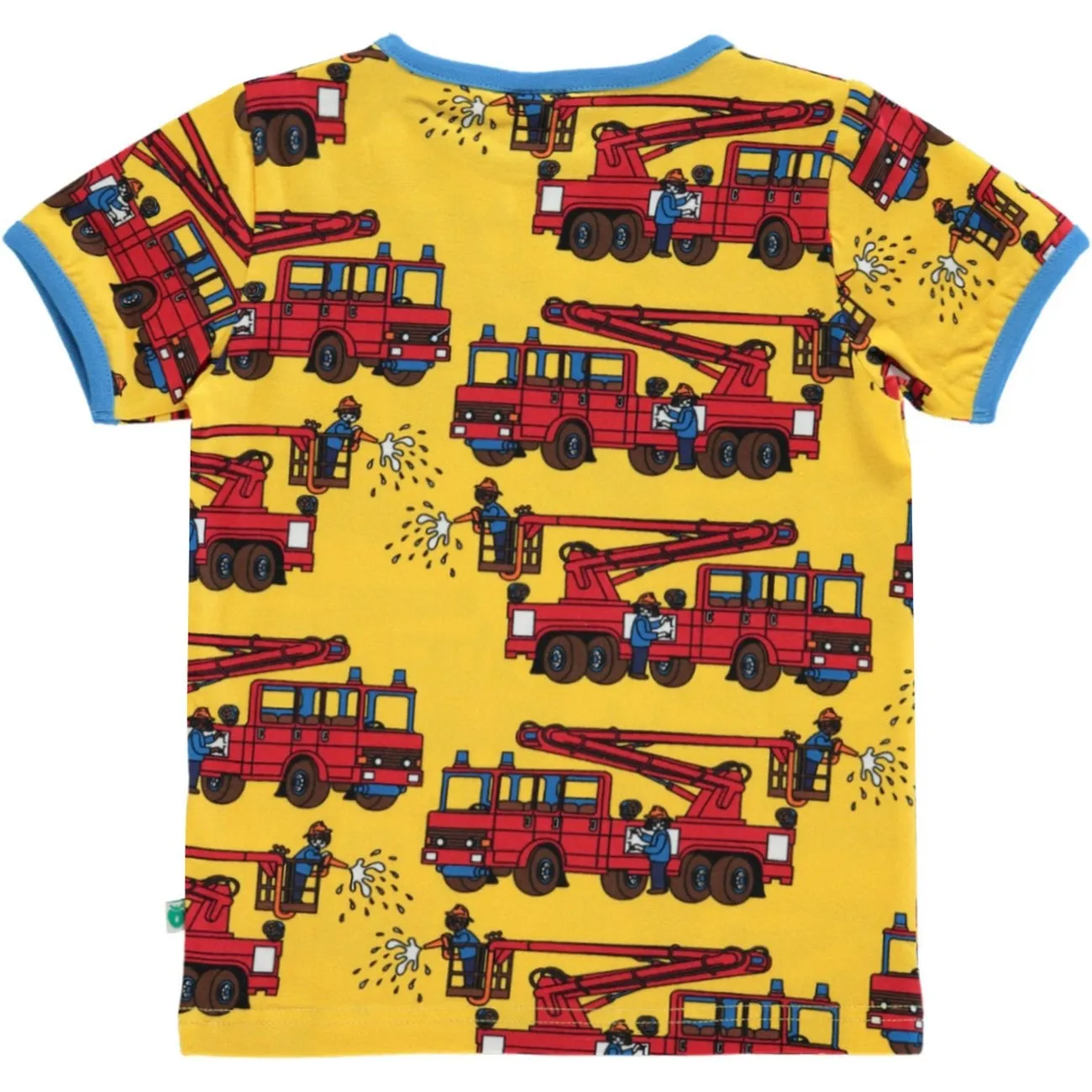 Småfolk Yellow T-Shirt With Fire Truck