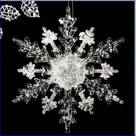 Snowflake hanging bouquet, Winter wedding accessory by Crystal wedding uk