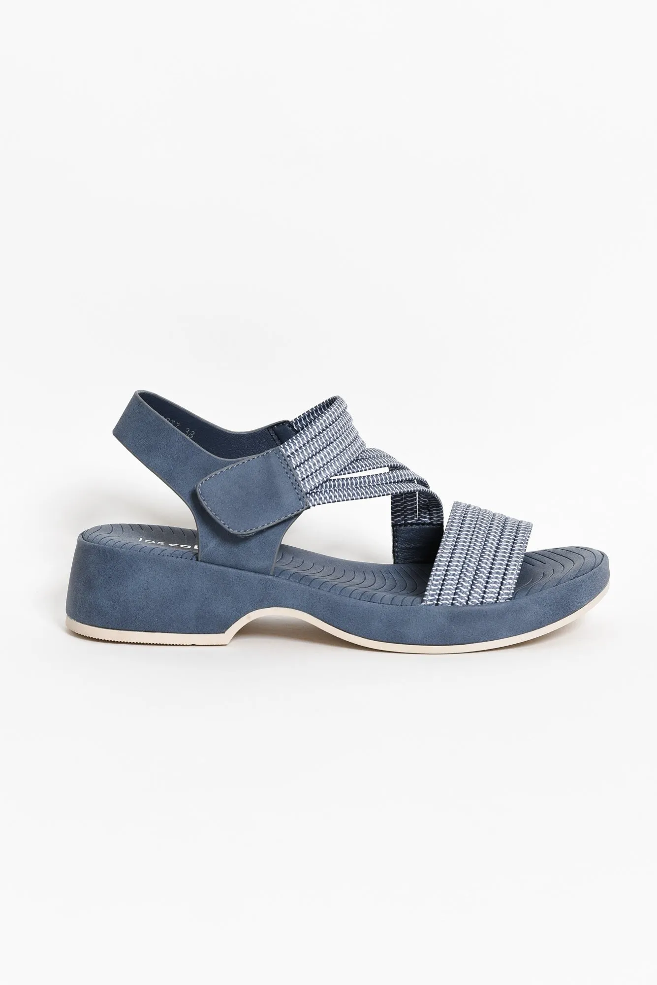 Spiros Blue Crossover Sandal