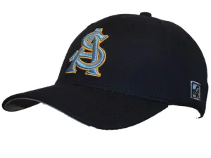 Spring Arbor Cougars The Game Hat Cap Baseball Fitted Navy Yellow (7 1/8)