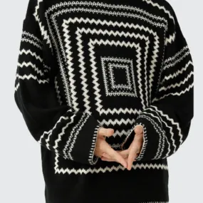 Square Pattern Sweater