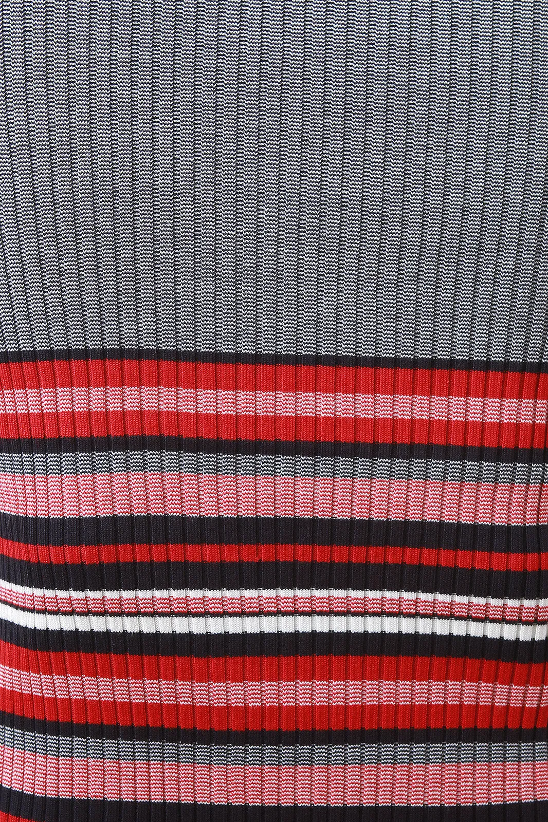 Striped Hem Ribbed Knit Dress