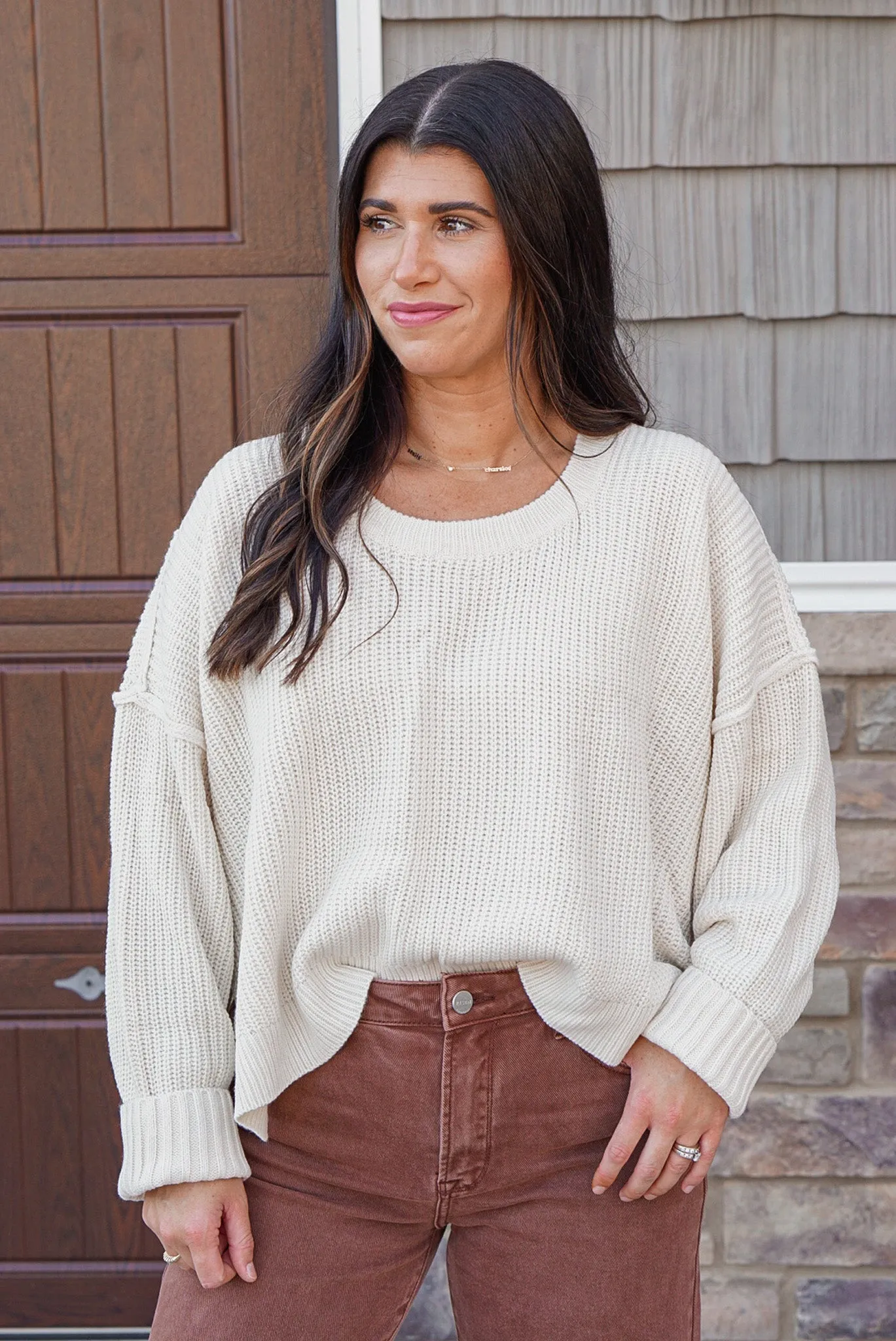 Stylish Perfection Ivory Cropped Sweater