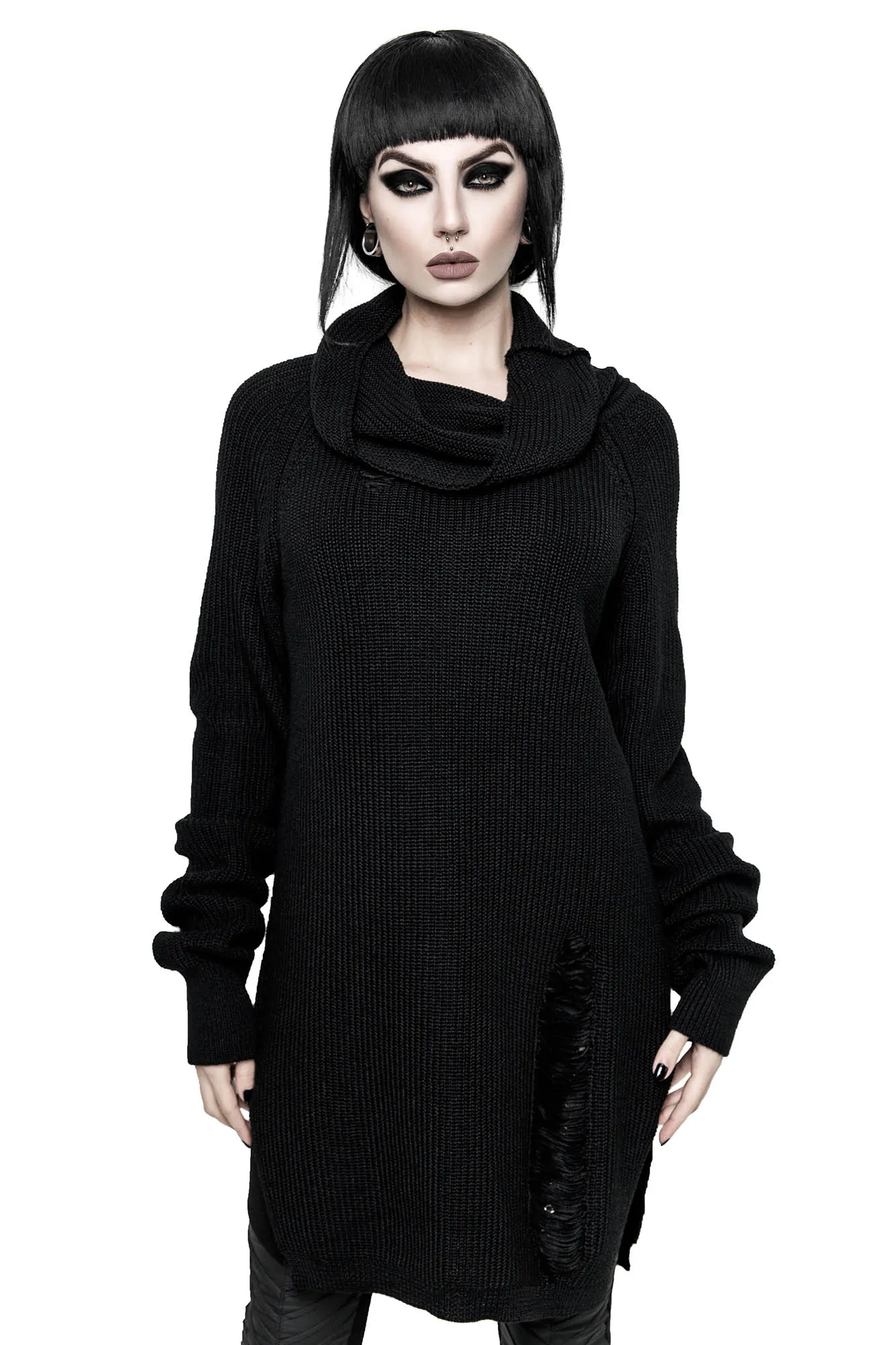 Sweet Six Knit Sweater [BLACK]